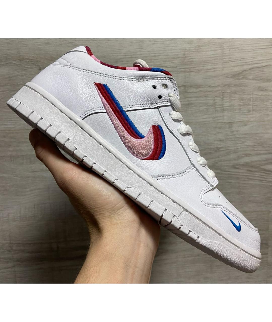 NIKE Белые кожаные низкие кроссовки / кеды, фото 9