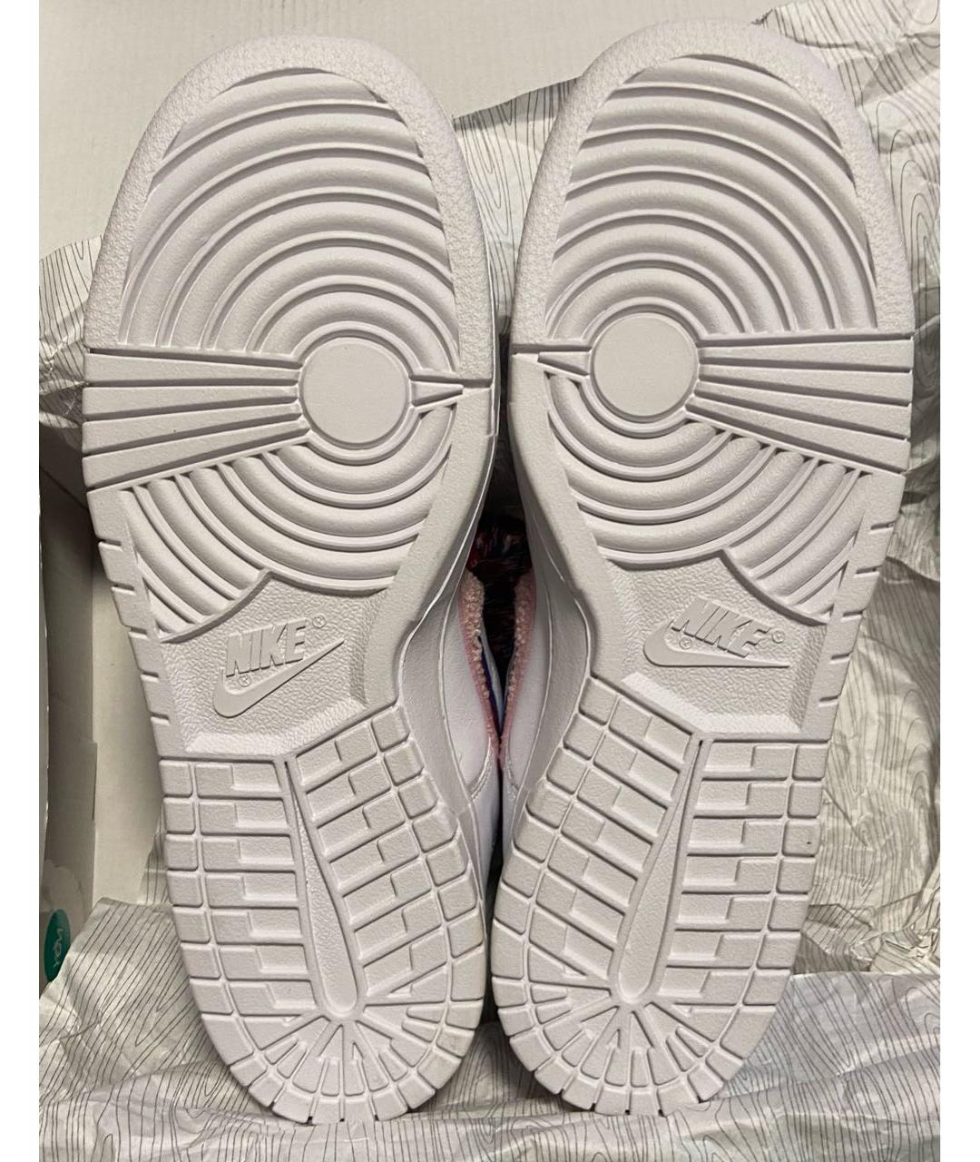 NIKE Белые кожаные низкие кроссовки / кеды, фото 7