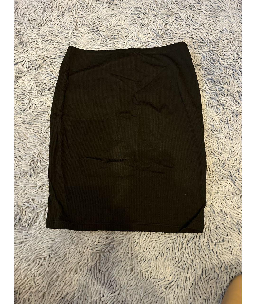 WOLFORD Черная вискозная юбка мини, фото 7