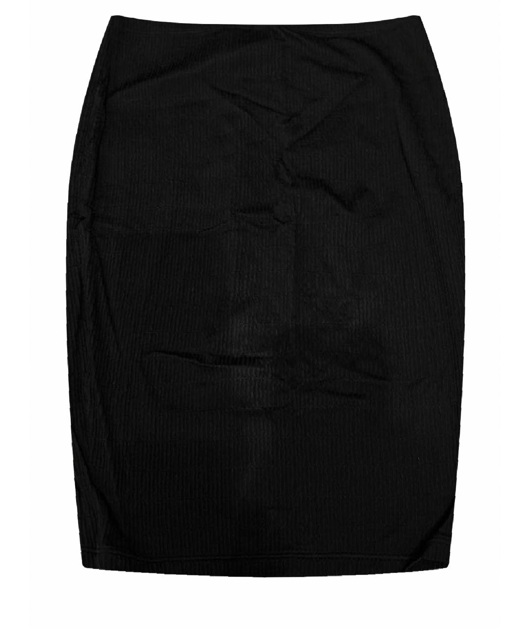 WOLFORD Черная вискозная юбка мини, фото 1