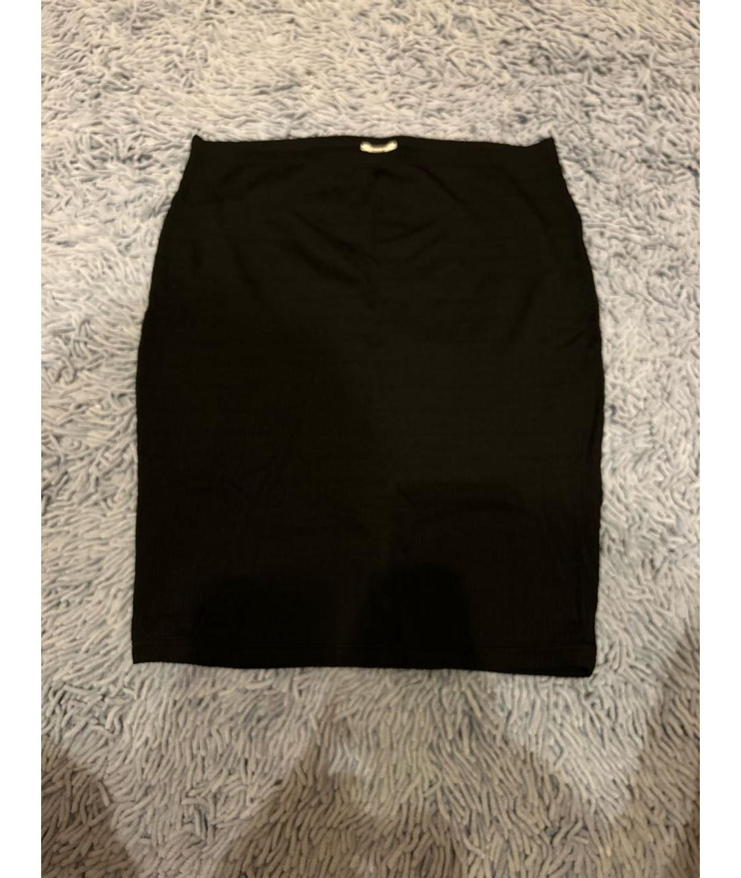 WOLFORD Черная вискозная юбка мини, фото 6