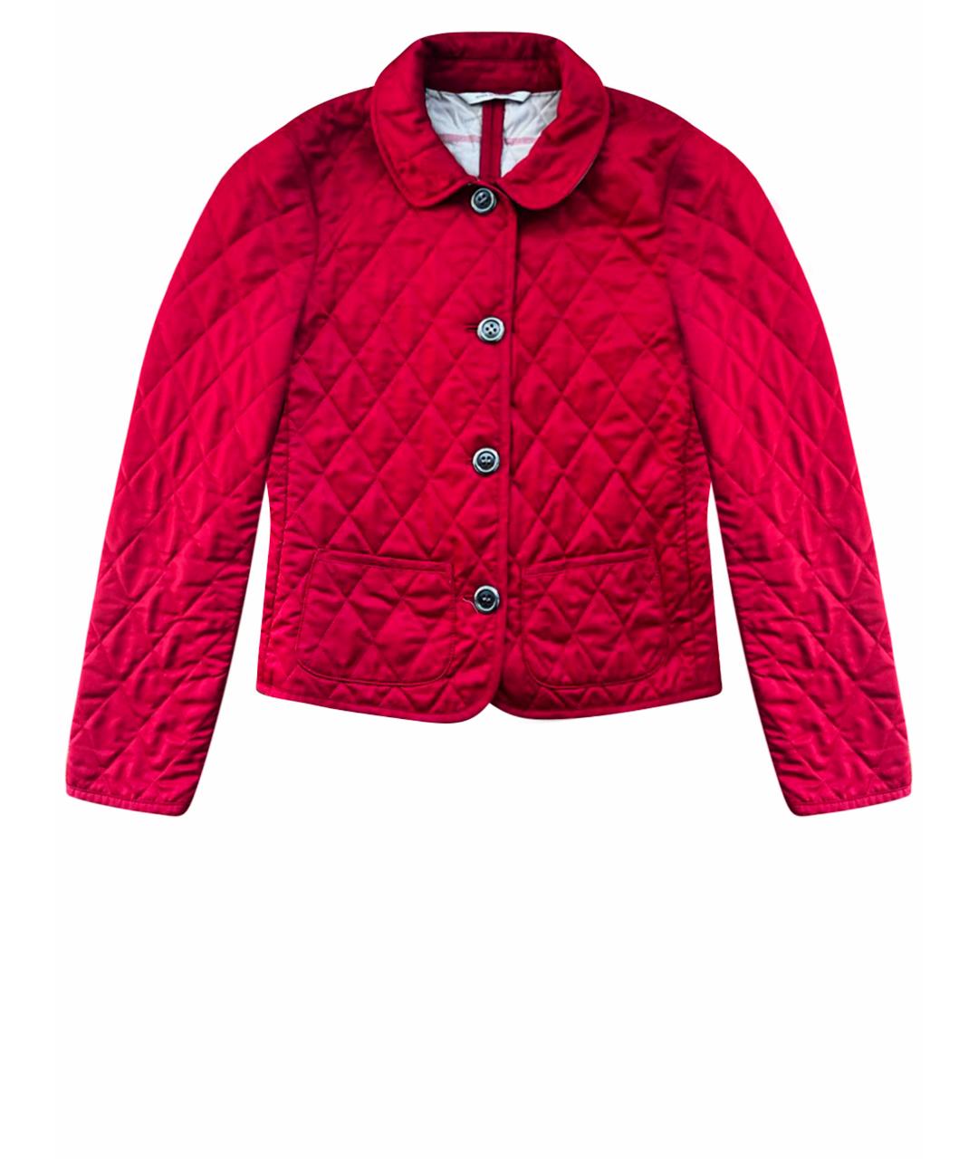 BURBERRY Красная полиэстеровая куртка, фото 1