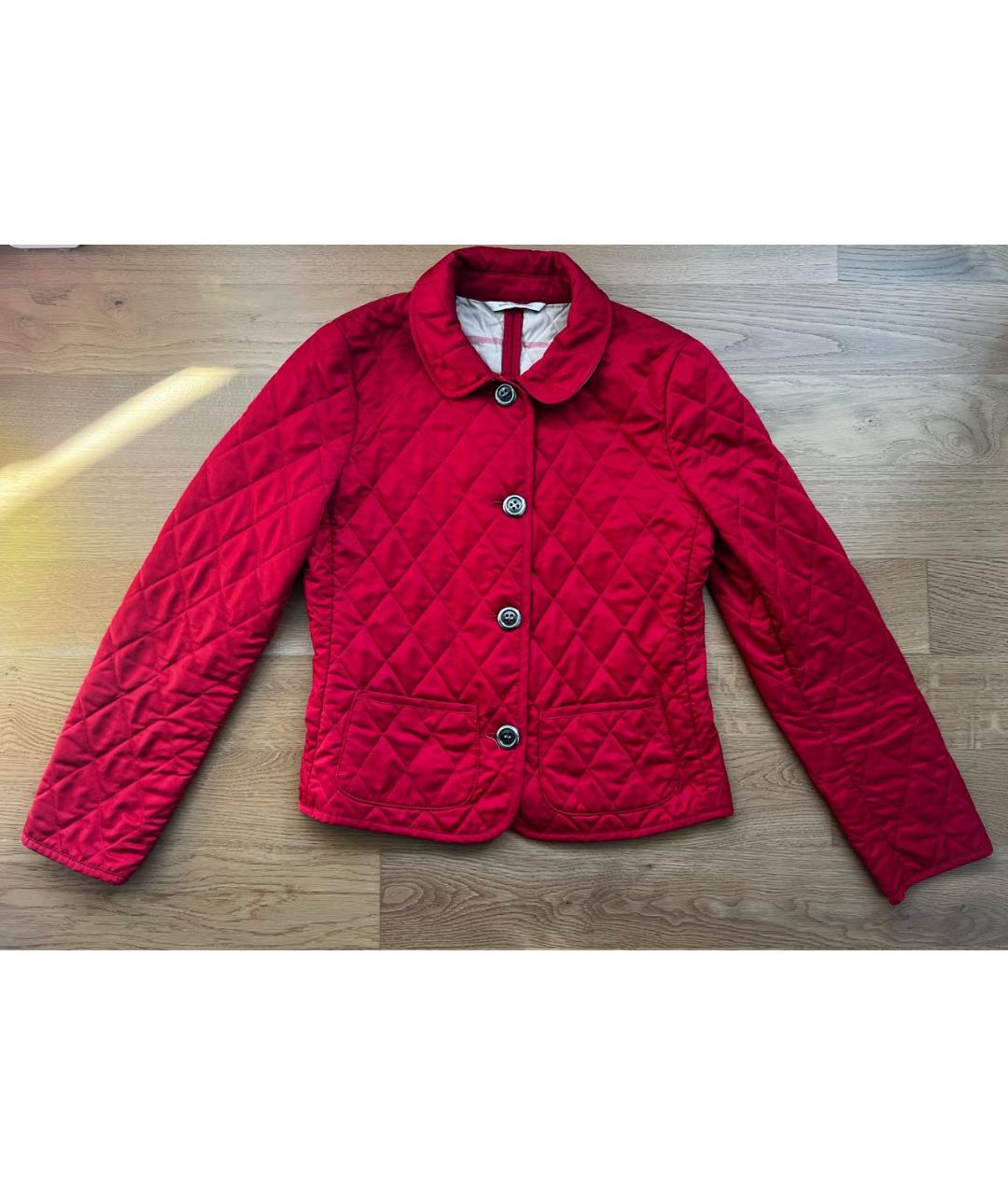 BURBERRY Красная полиэстеровая куртка, фото 9