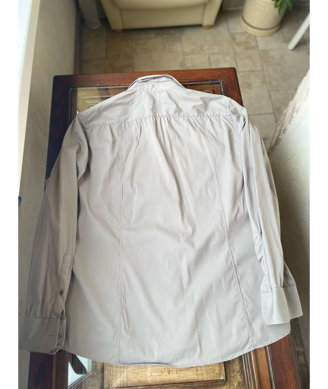 GUCCI Серебряная хлопковая классическая рубашка, фото 6