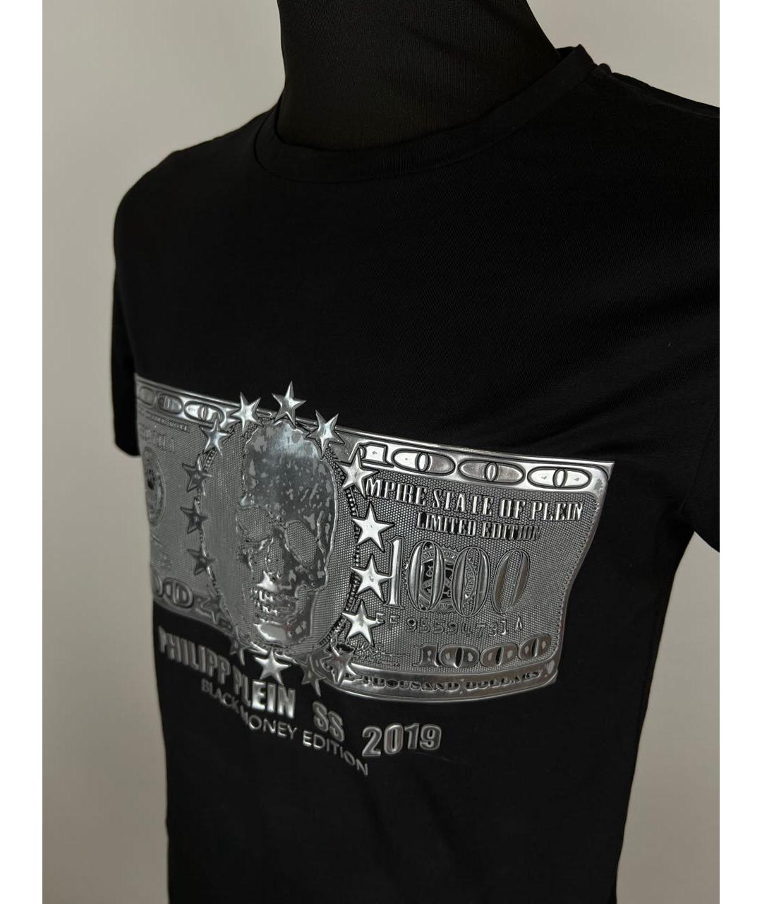 PHILIPP PLEIN Черная хлопковая футболка, фото 2