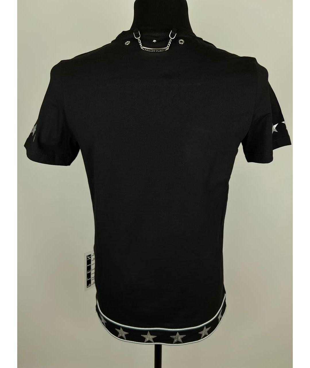 PHILIPP PLEIN Черная хлопковая футболка, фото 4