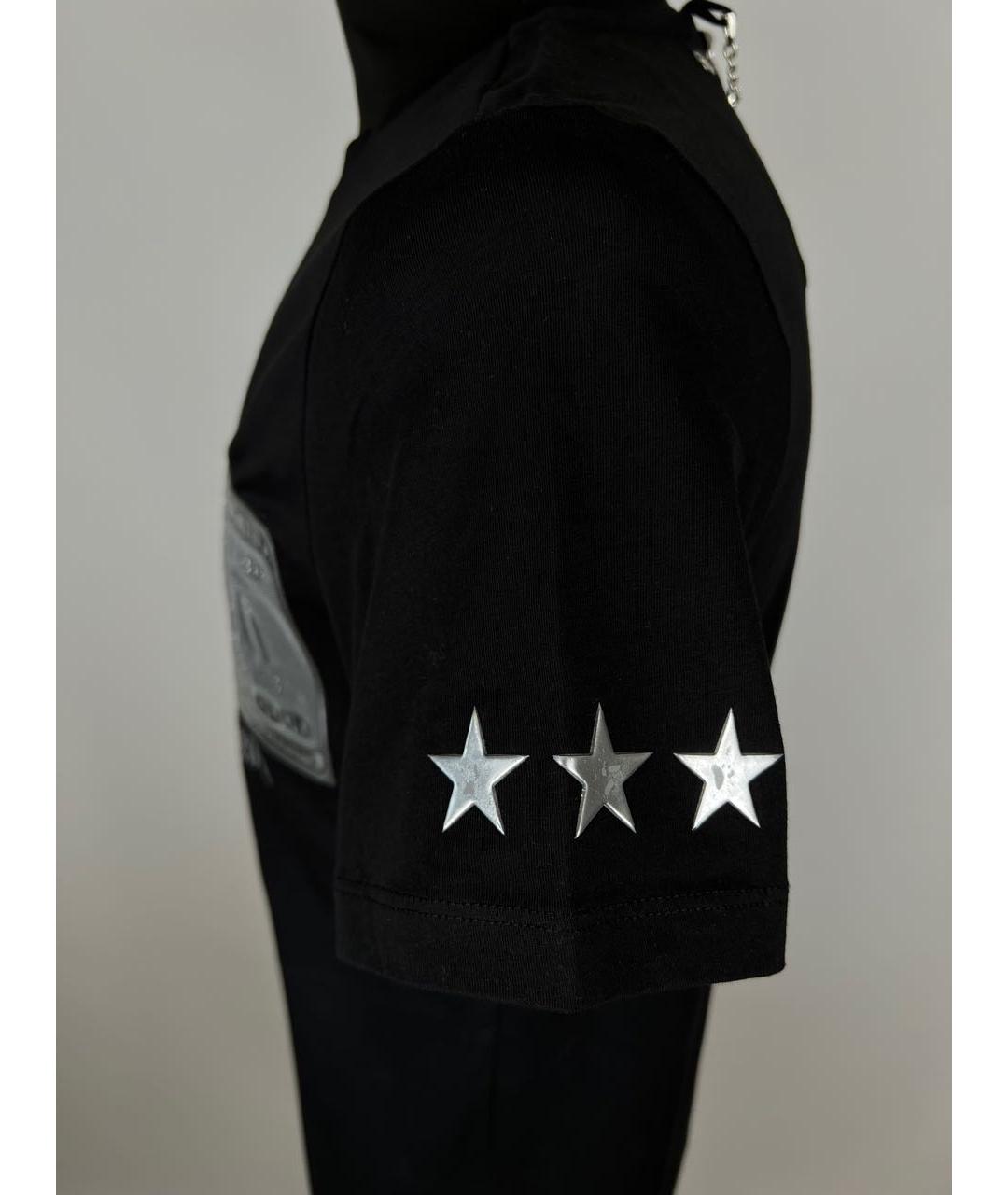 PHILIPP PLEIN Черная хлопковая футболка, фото 3