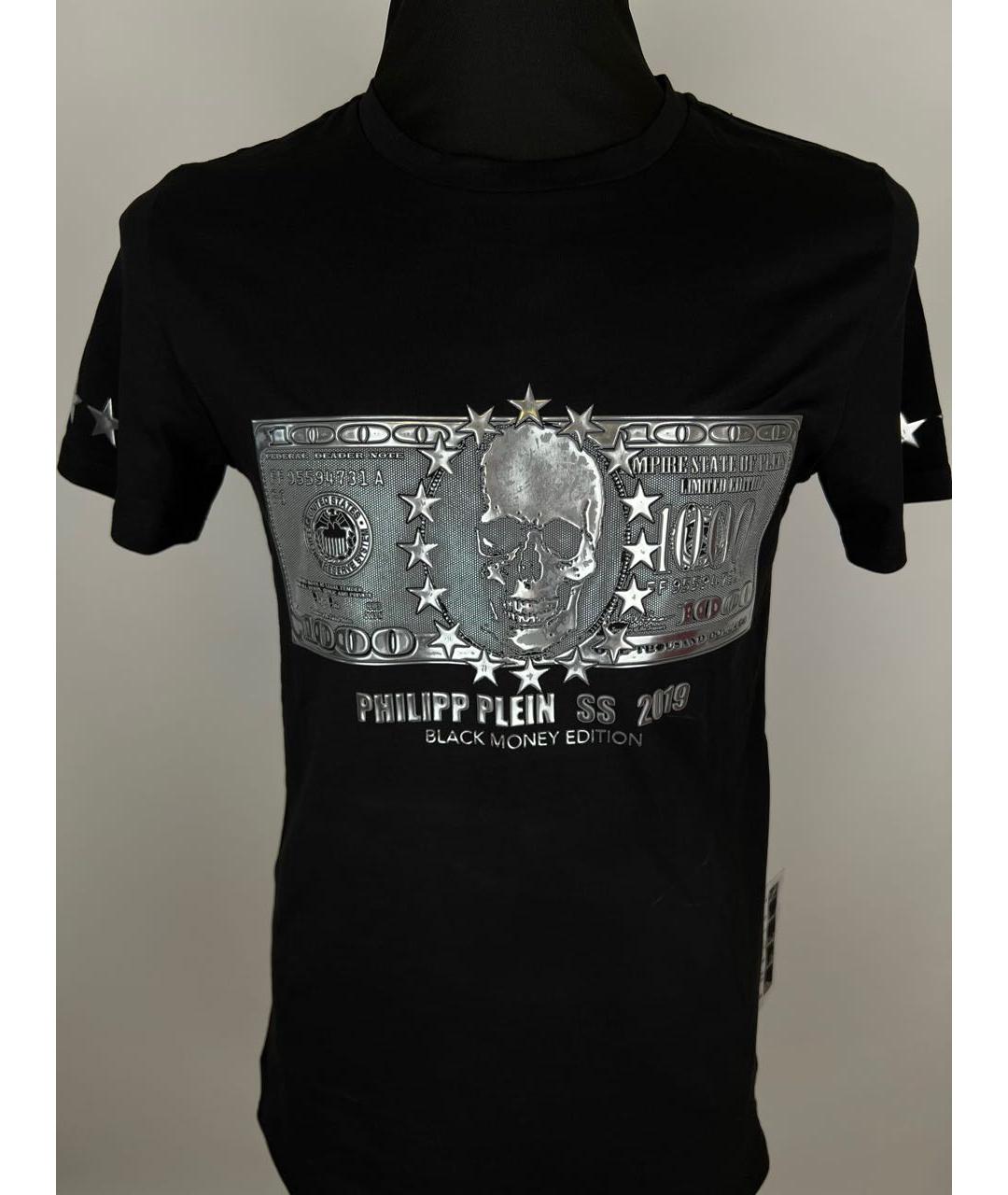 PHILIPP PLEIN Черная хлопковая футболка, фото 6