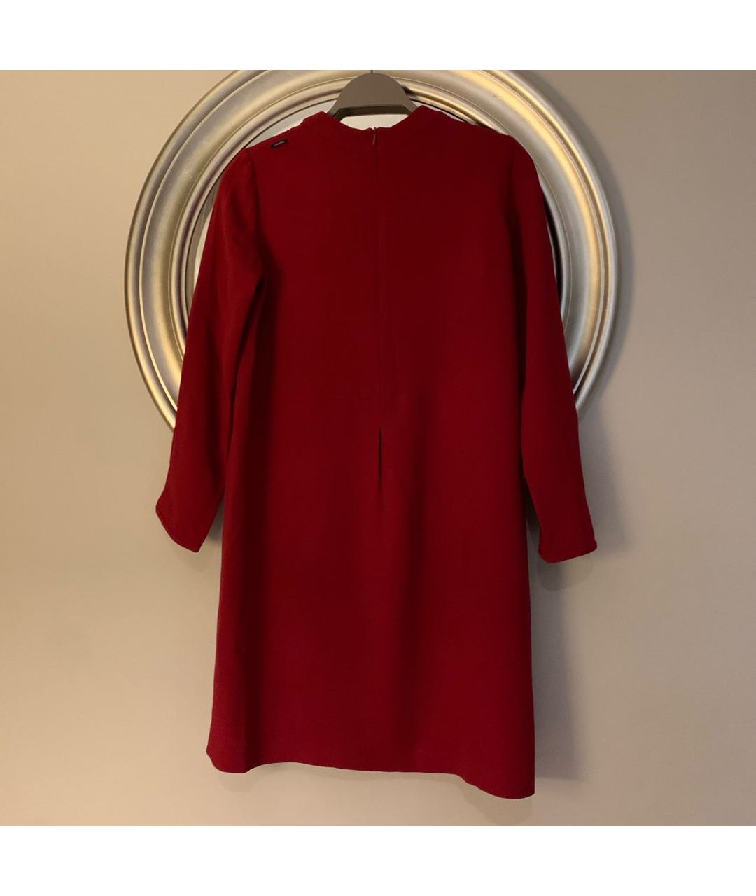 'S MAX MARA Красное вискозное повседневное платье, фото 2