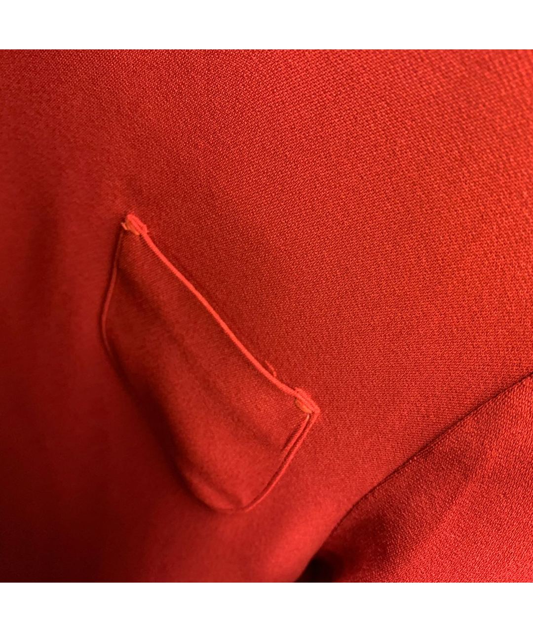 'S MAX MARA Красное вискозное повседневное платье, фото 4