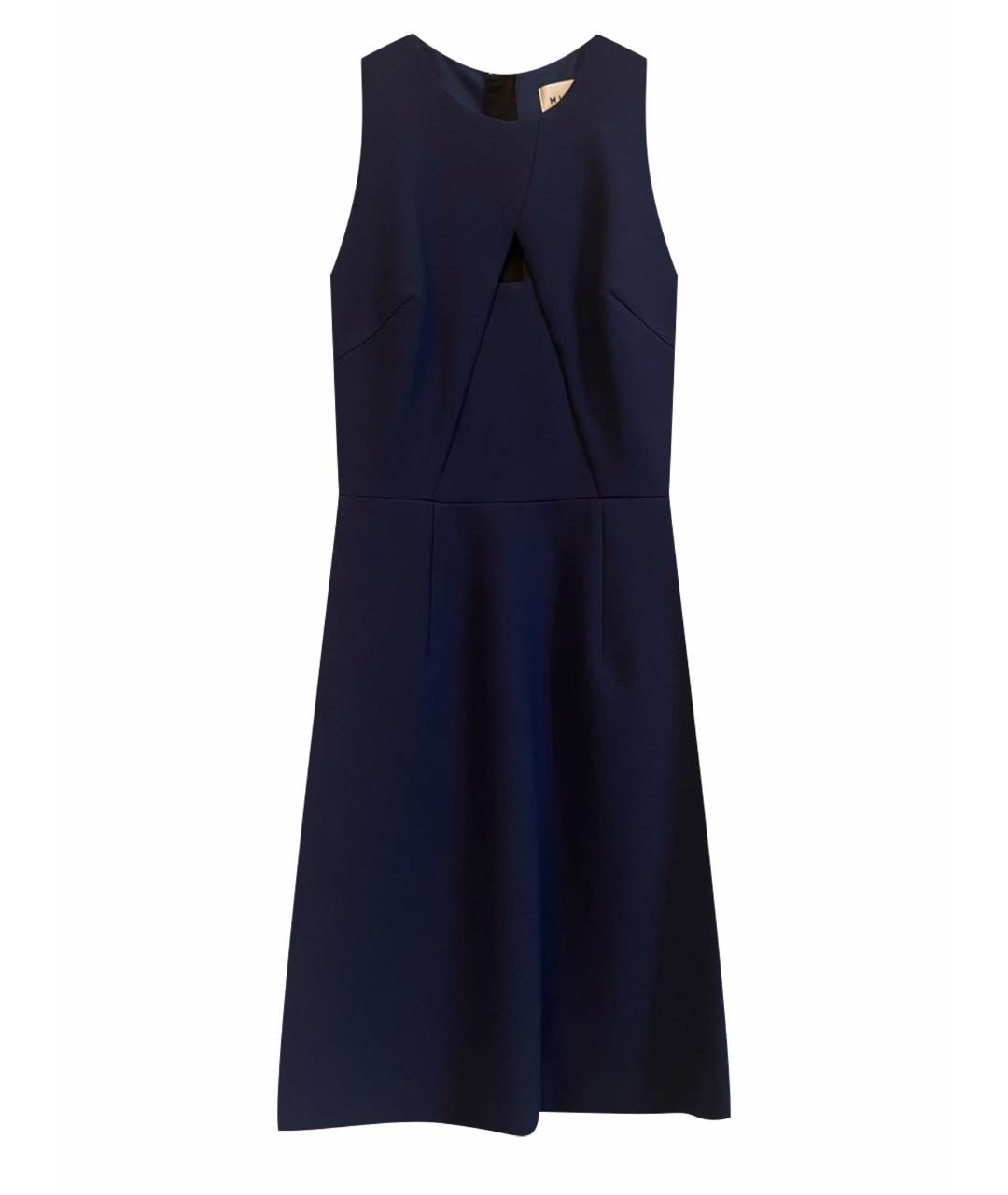 MILLY Темно-синее полиэстеровое коктейльное платье, фото 1