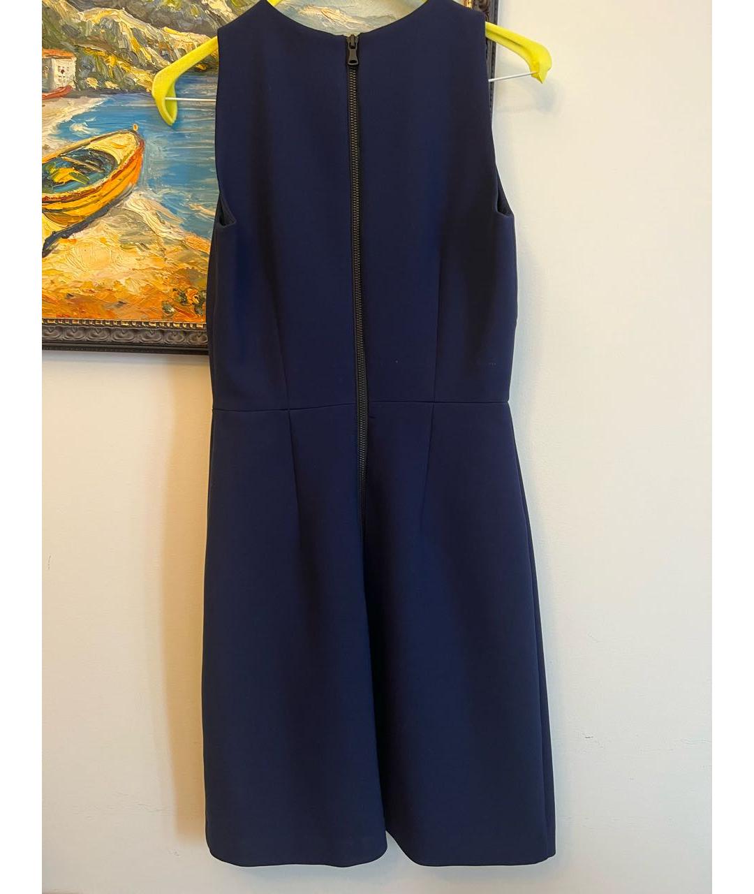 MILLY Темно-синее полиэстеровое коктейльное платье, фото 2