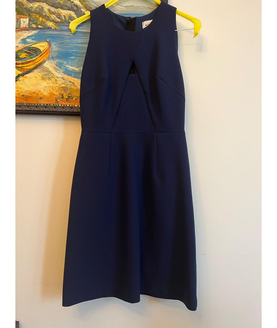 MILLY Темно-синее полиэстеровое коктейльное платье, фото 6