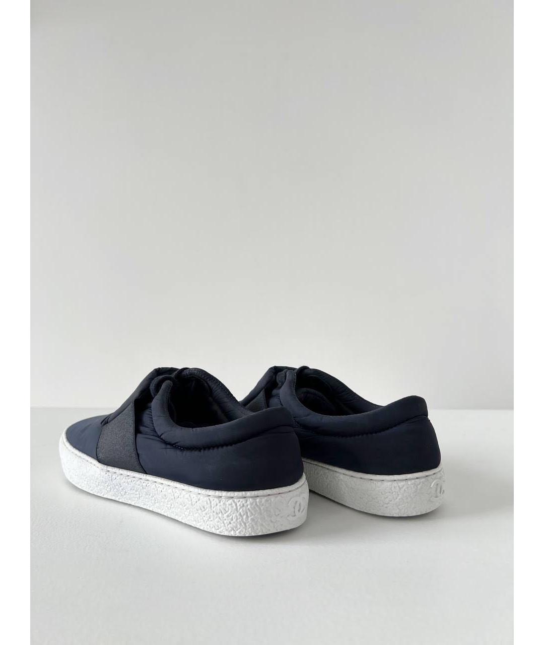 CHANEL Темно-синие кеды, фото 5