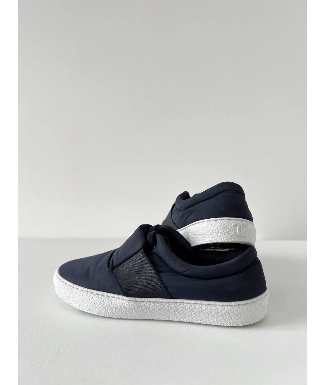 CHANEL Темно-синие кеды, фото 3