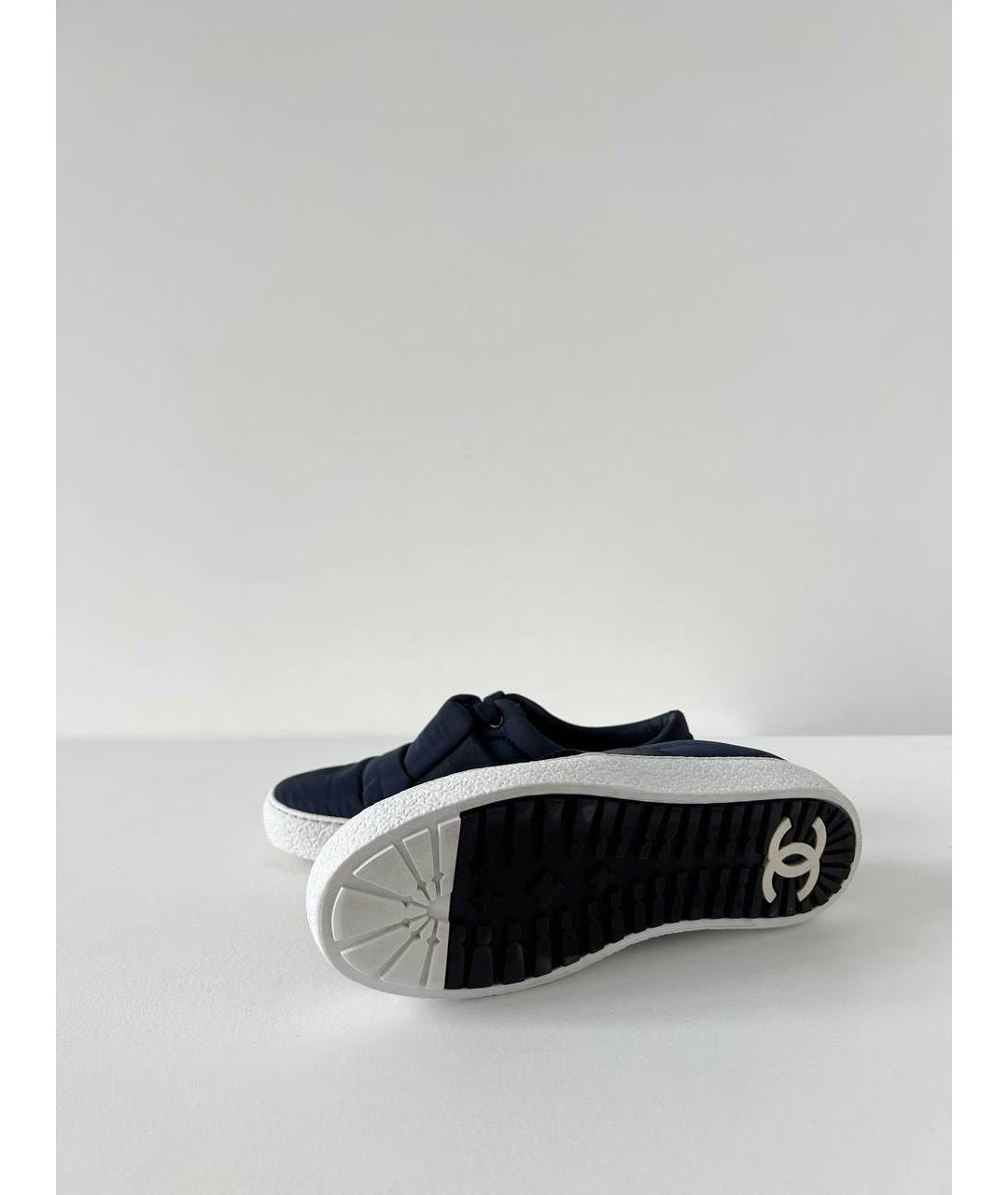 CHANEL Темно-синие кеды, фото 6