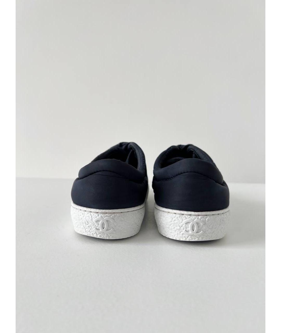 CHANEL Темно-синие кеды, фото 4