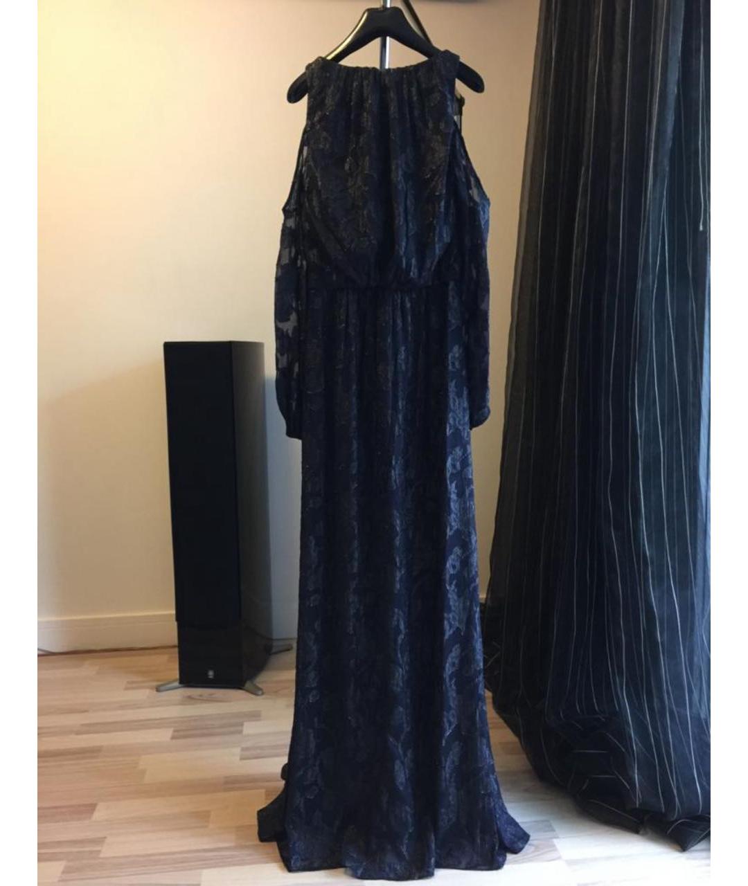 RALPH LAUREN Темно-синее полиэстеровое вечернее платье, фото 2