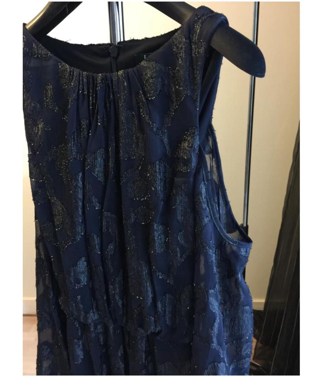 RALPH LAUREN Темно-синее полиэстеровое вечернее платье, фото 3