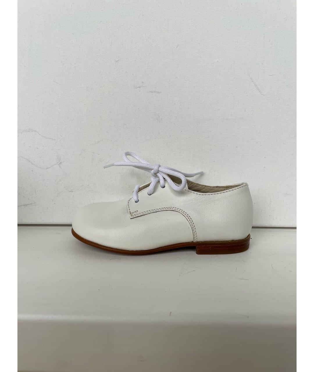 IL GUFO Белые кожаные балетки и туфли, фото 5
