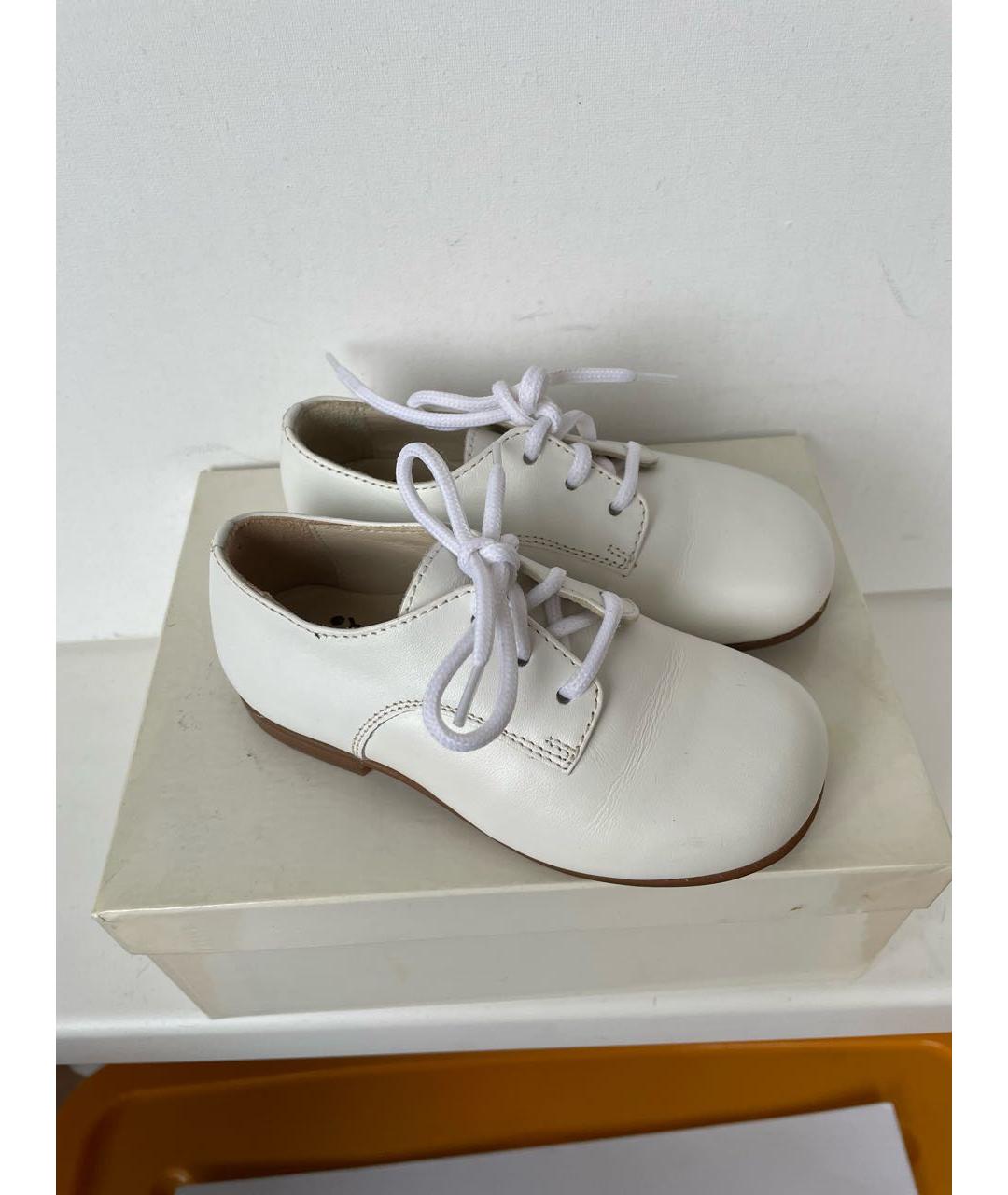 IL GUFO Белые кожаные балетки и туфли, фото 3