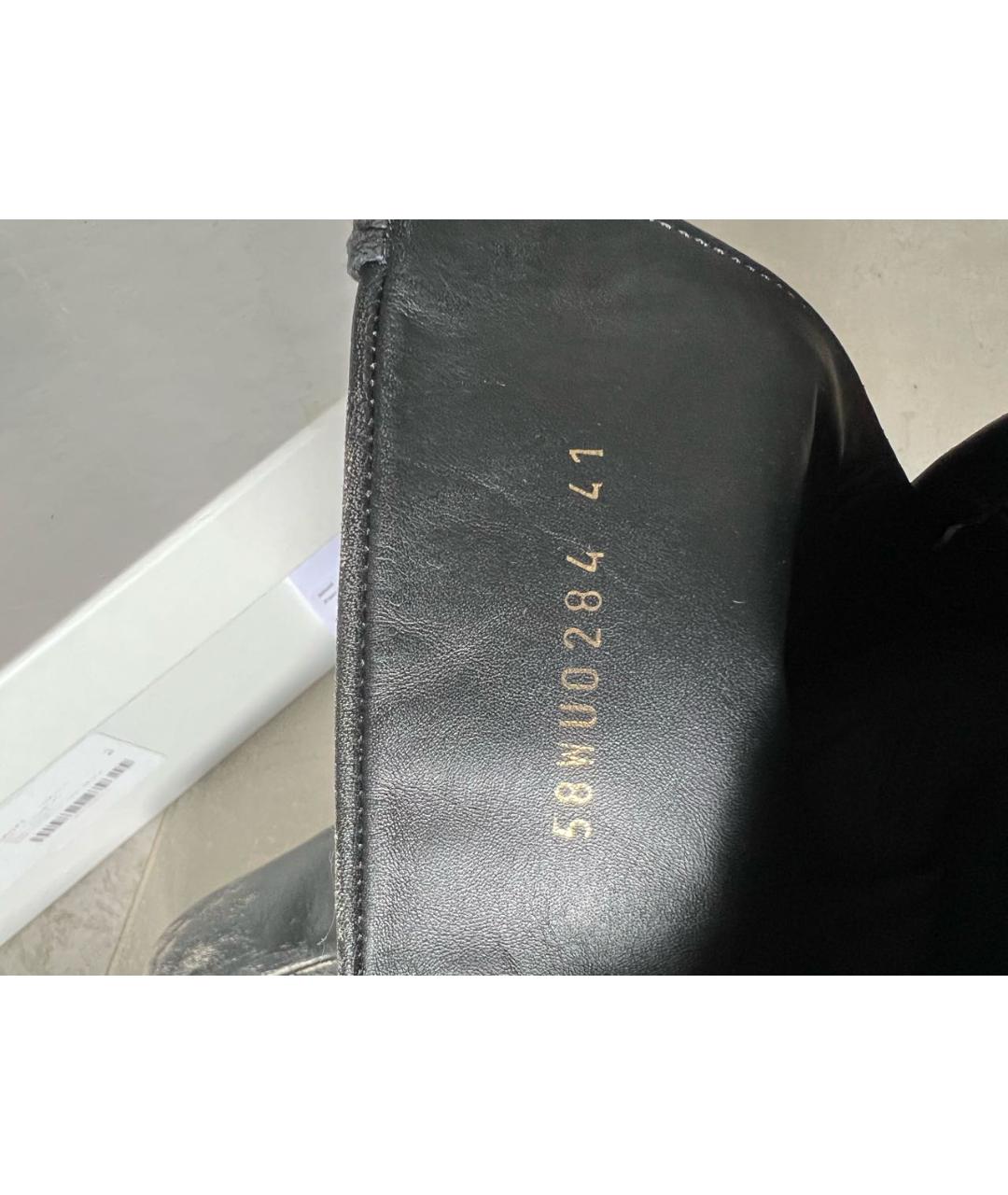 MAISON MARGIELA Черные кожаные ботильоны, фото 7