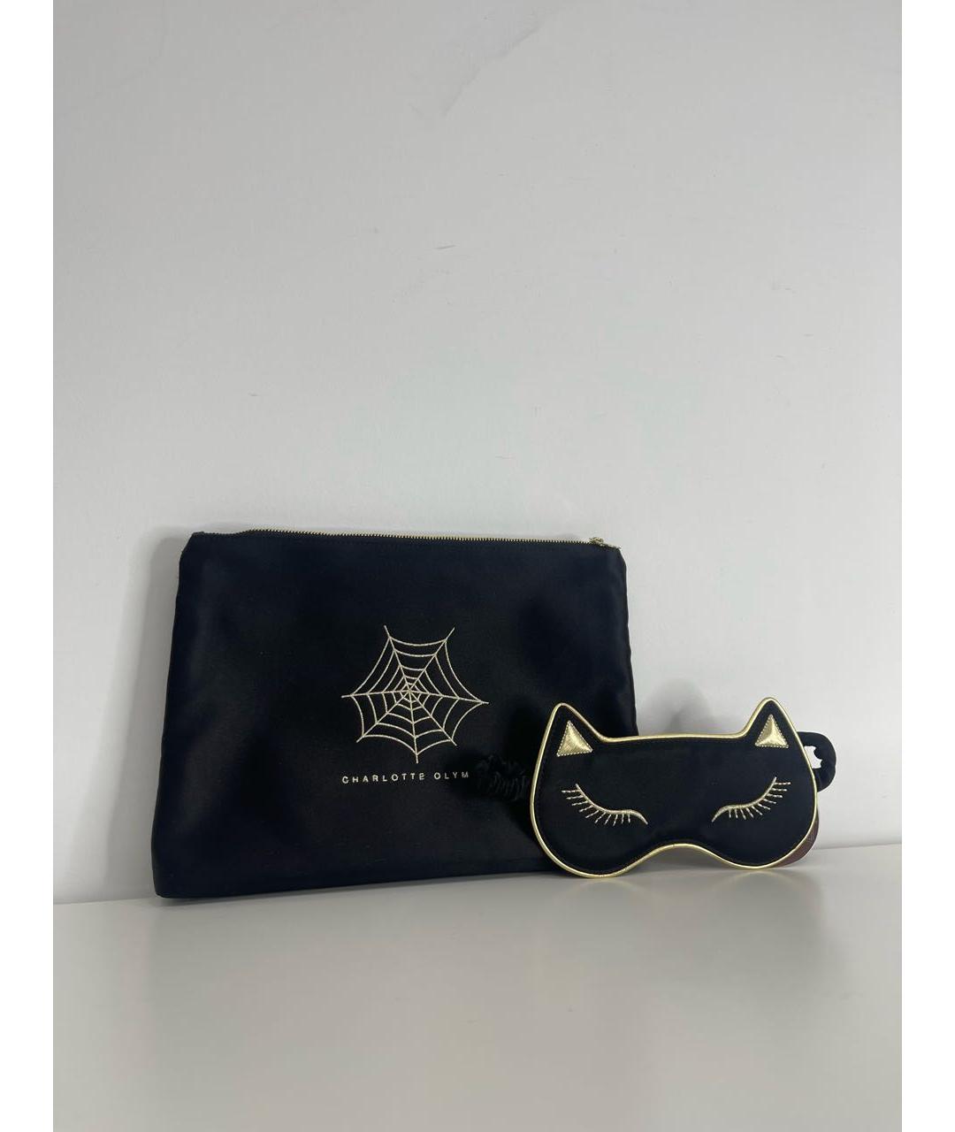 CHARLOTTE OLYMPIA Черная шелковая пижама, фото 3