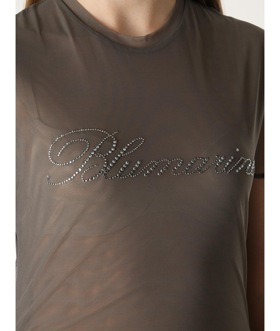 BLUMARINE Зеленая футболка, фото 5