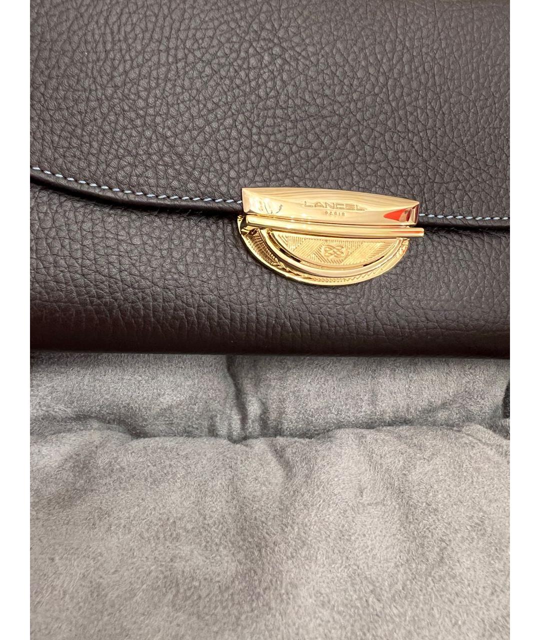 LANCEL Коричневый кожаный кошелек, фото 4