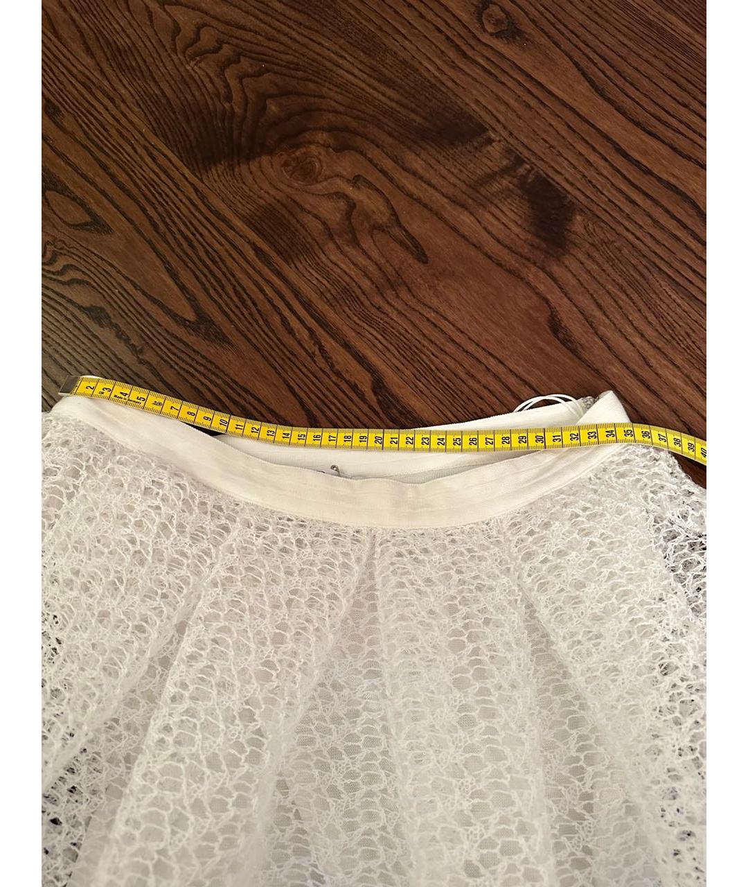 CHRISTIAN DIOR PRE-OWNED Белая хлопковая юбка мини, фото 4