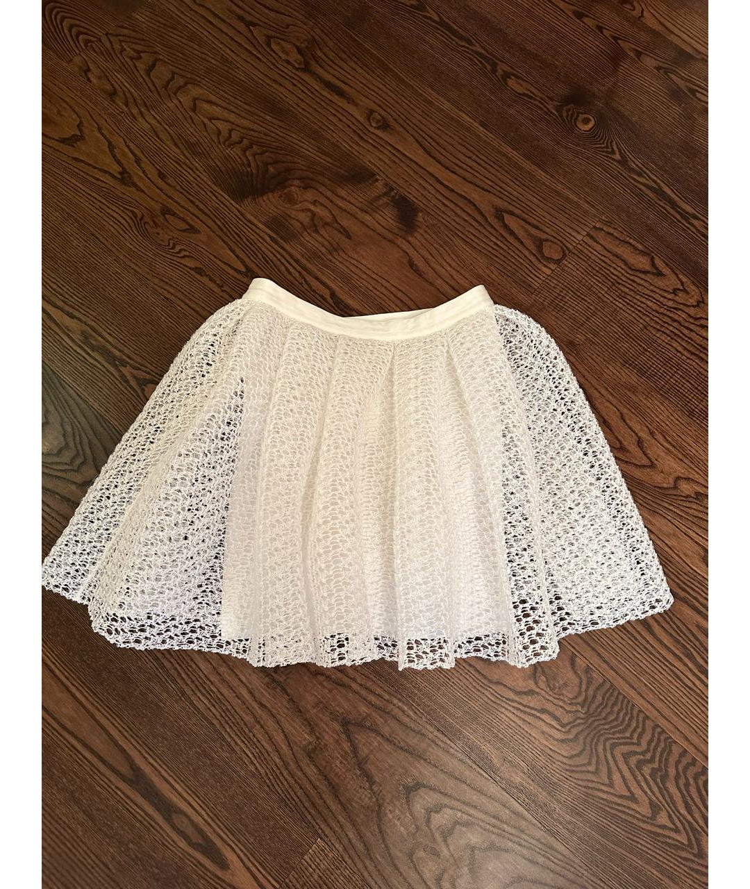 CHRISTIAN DIOR PRE-OWNED Белая хлопковая юбка мини, фото 5