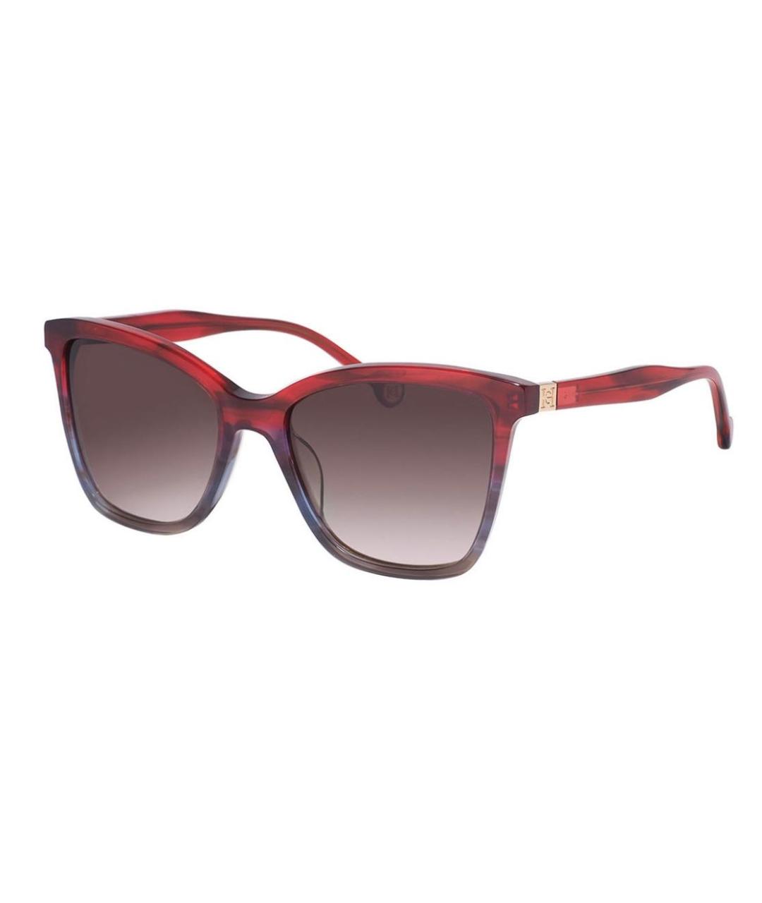 CAROLINA HERRERA Бордовые пластиковые солнцезащитные очки, фото 2