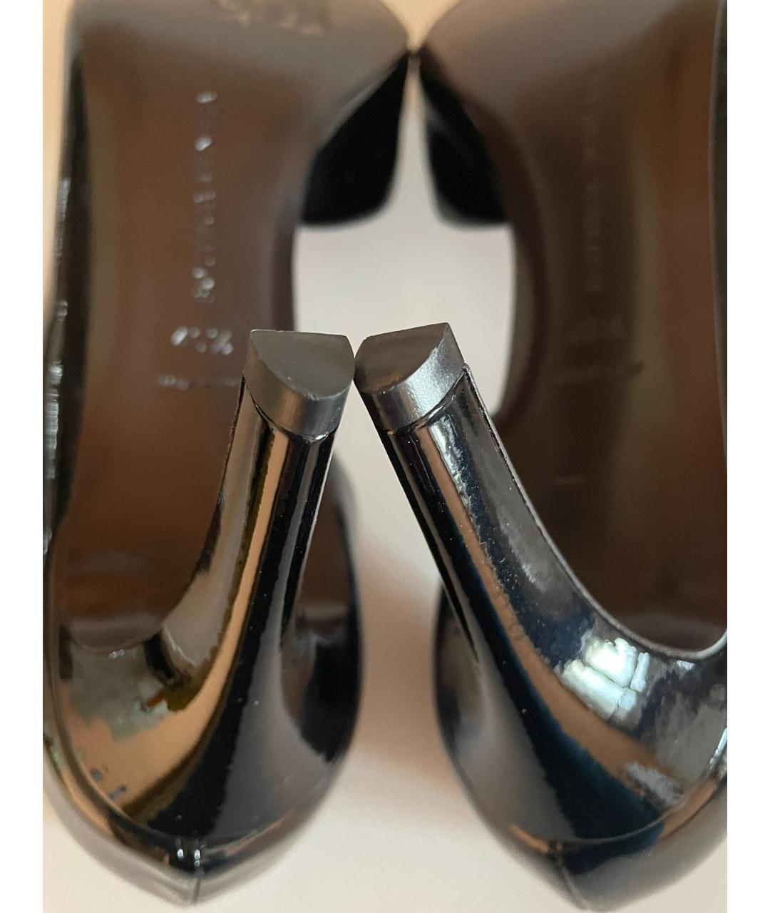BOTTEGA VENETA Черные туфли из лакированной кожи, фото 6