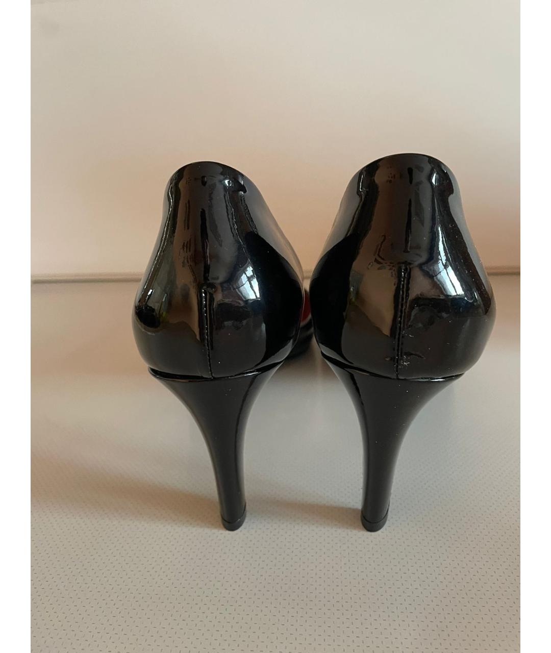 BOTTEGA VENETA Черные туфли из лакированной кожи, фото 4