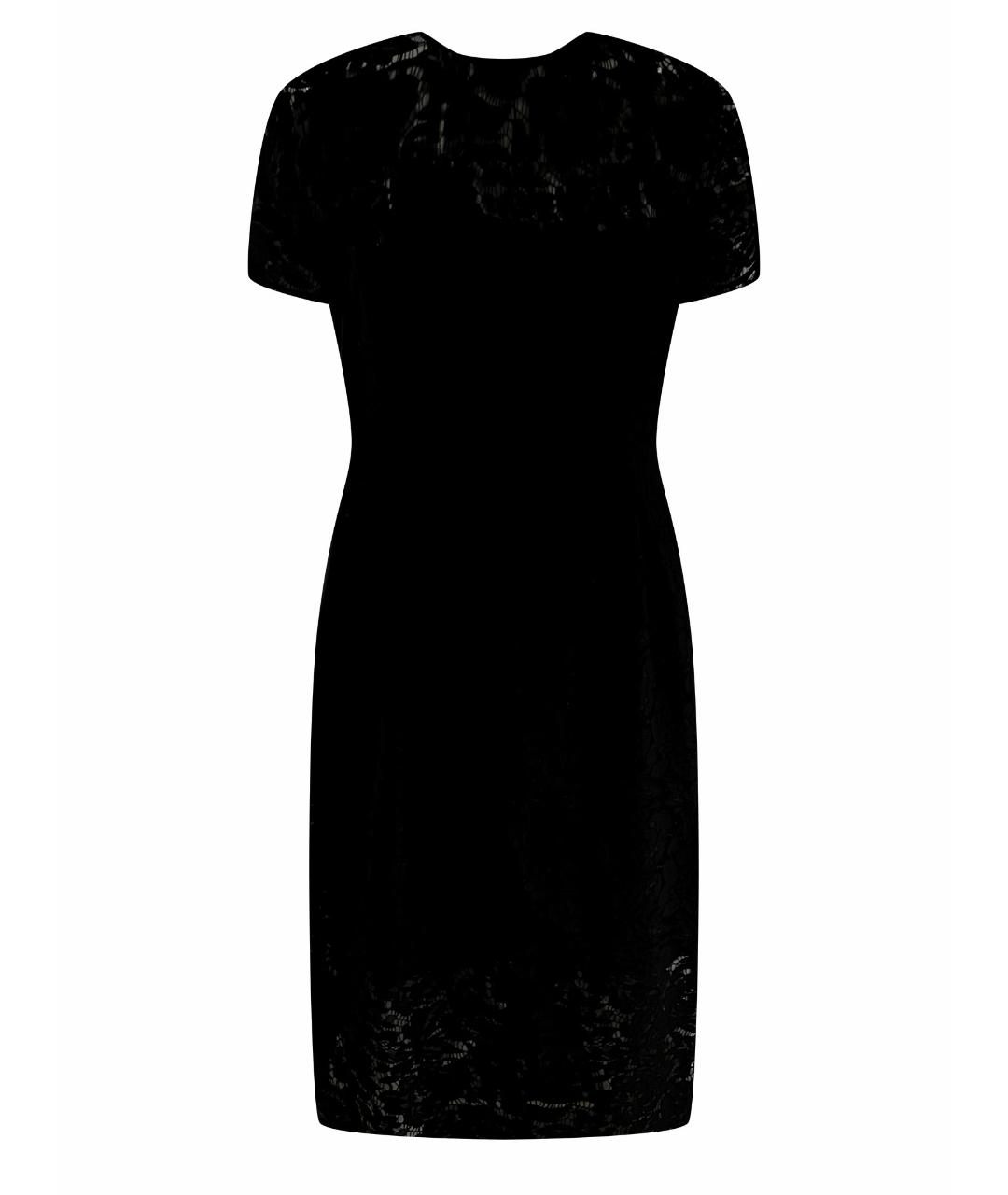 DIANE VON FURSTENBERG Черное кружевное коктейльное платье, фото 1