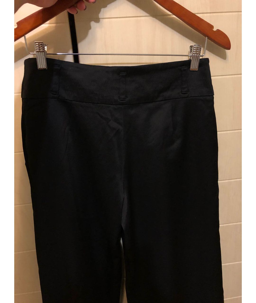 PINKO Черные ацетатные брюки широкие, фото 4