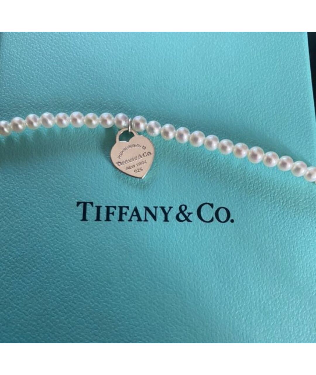 TIFFANY&CO Белый жемчужный браслет, фото 4