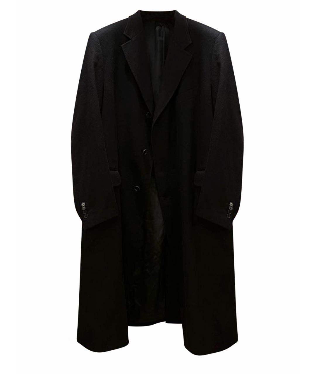 ALEXANDER MCQUEEN Черное кашемировое пальто, фото 1
