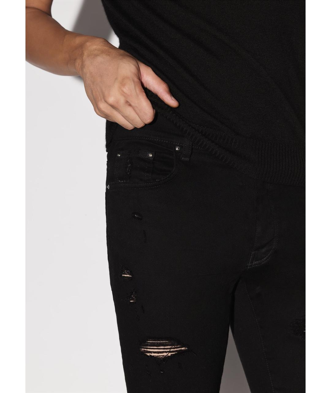 AMIRI Черные джинсы слим, фото 4