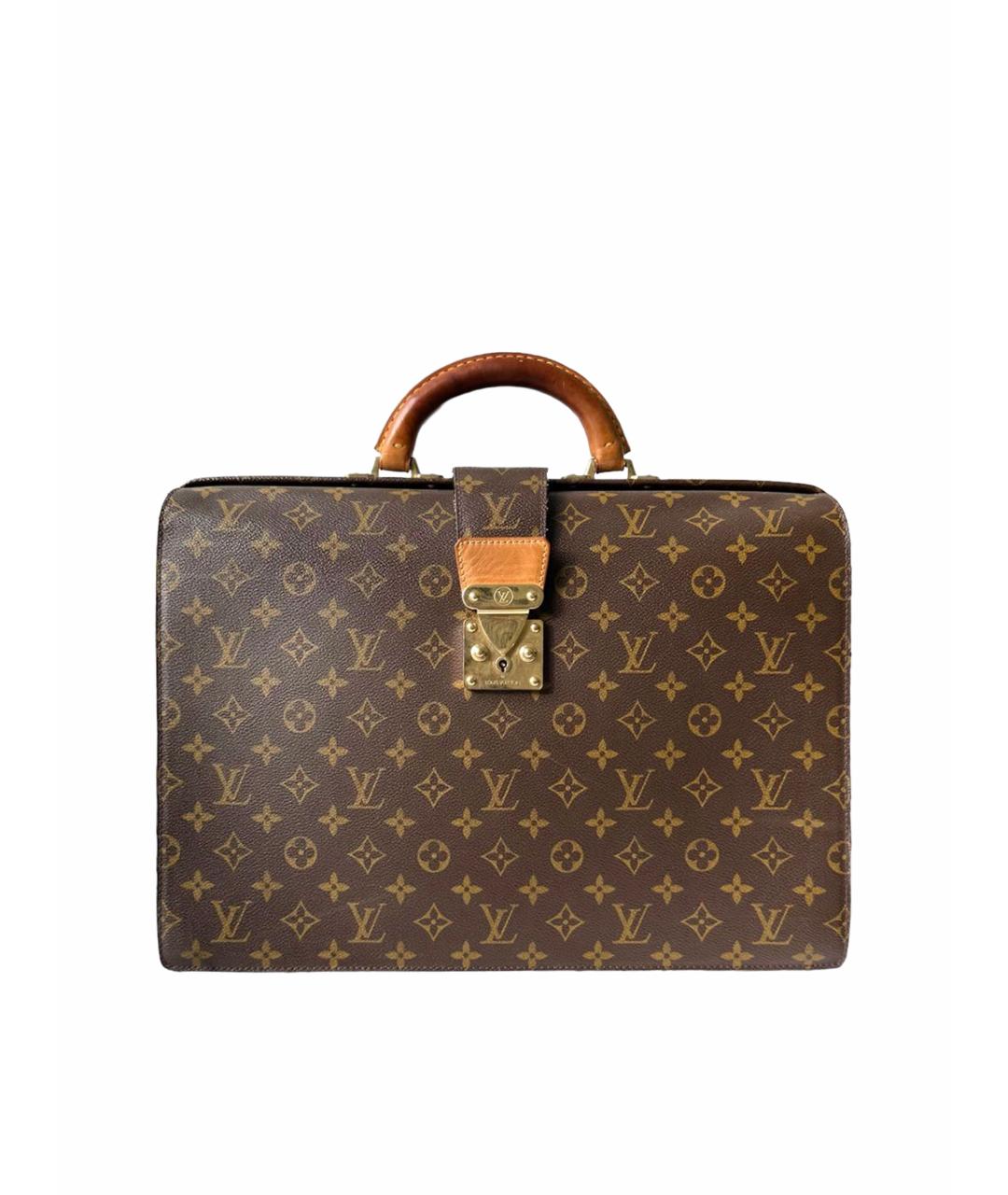 LOUIS VUITTON PRE-OWNED Коричневая сумка с короткими ручками, фото 1