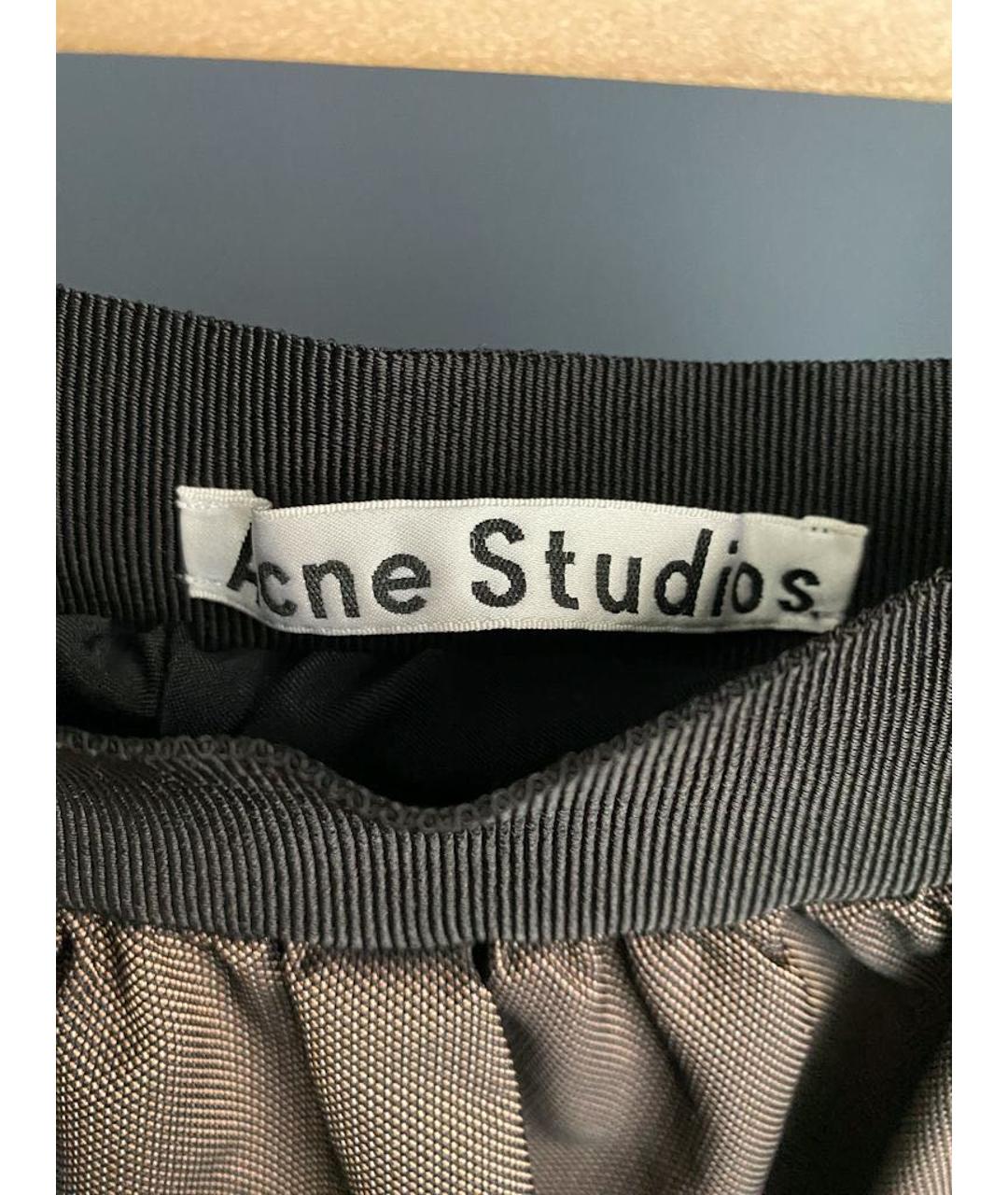 ACNE STUDIOS Коричневая юбка мини, фото 4
