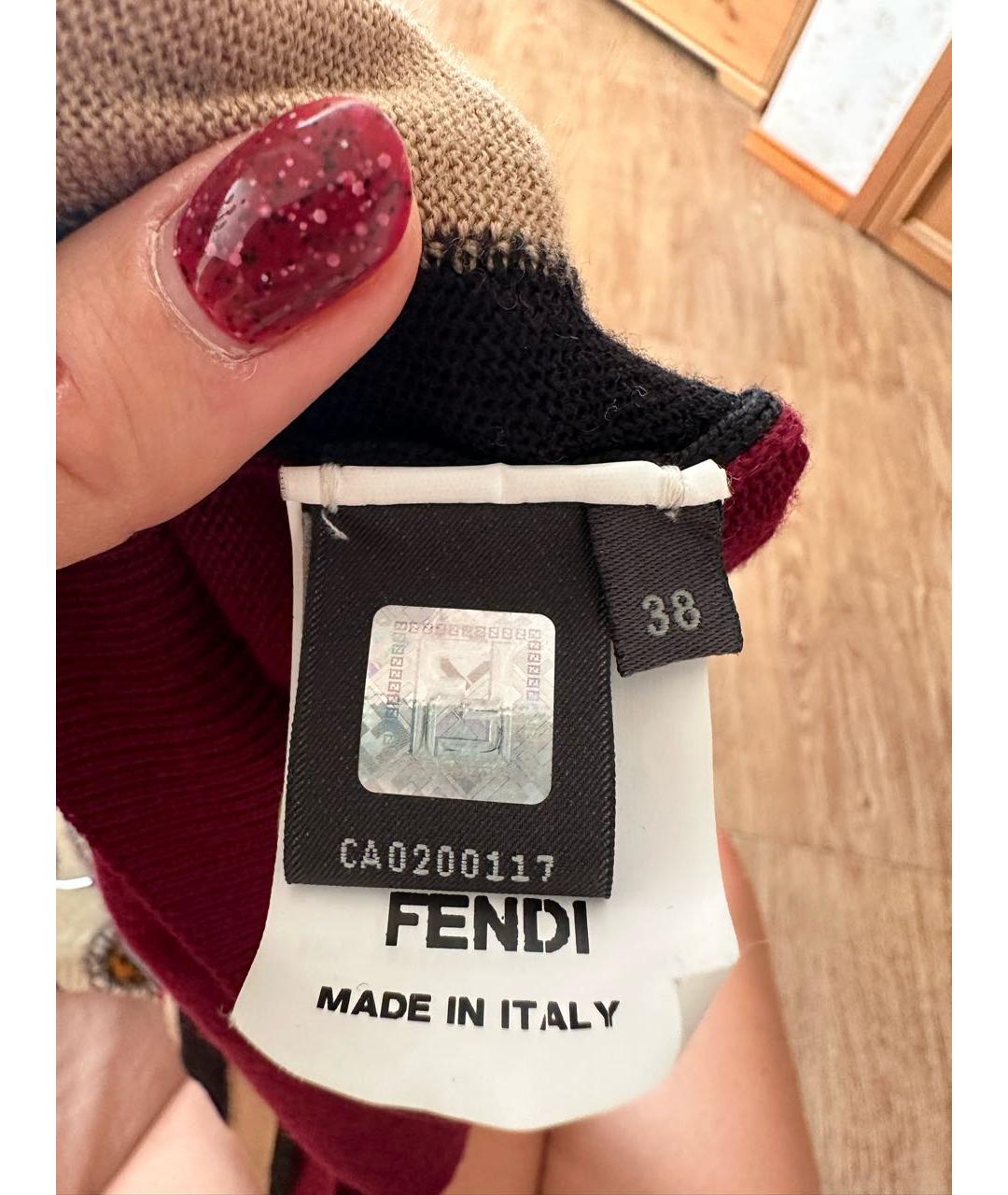 FENDI Мульти шерстяной жилет, фото 4