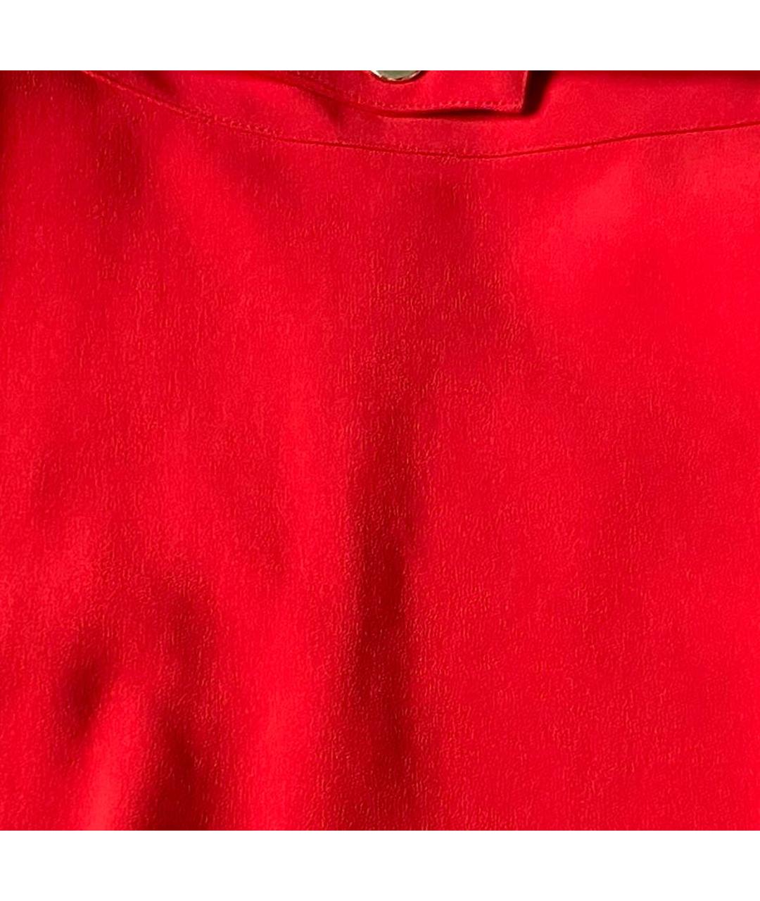 ELISABETTA FRANCHI Красная вискозная юбка мини, фото 4