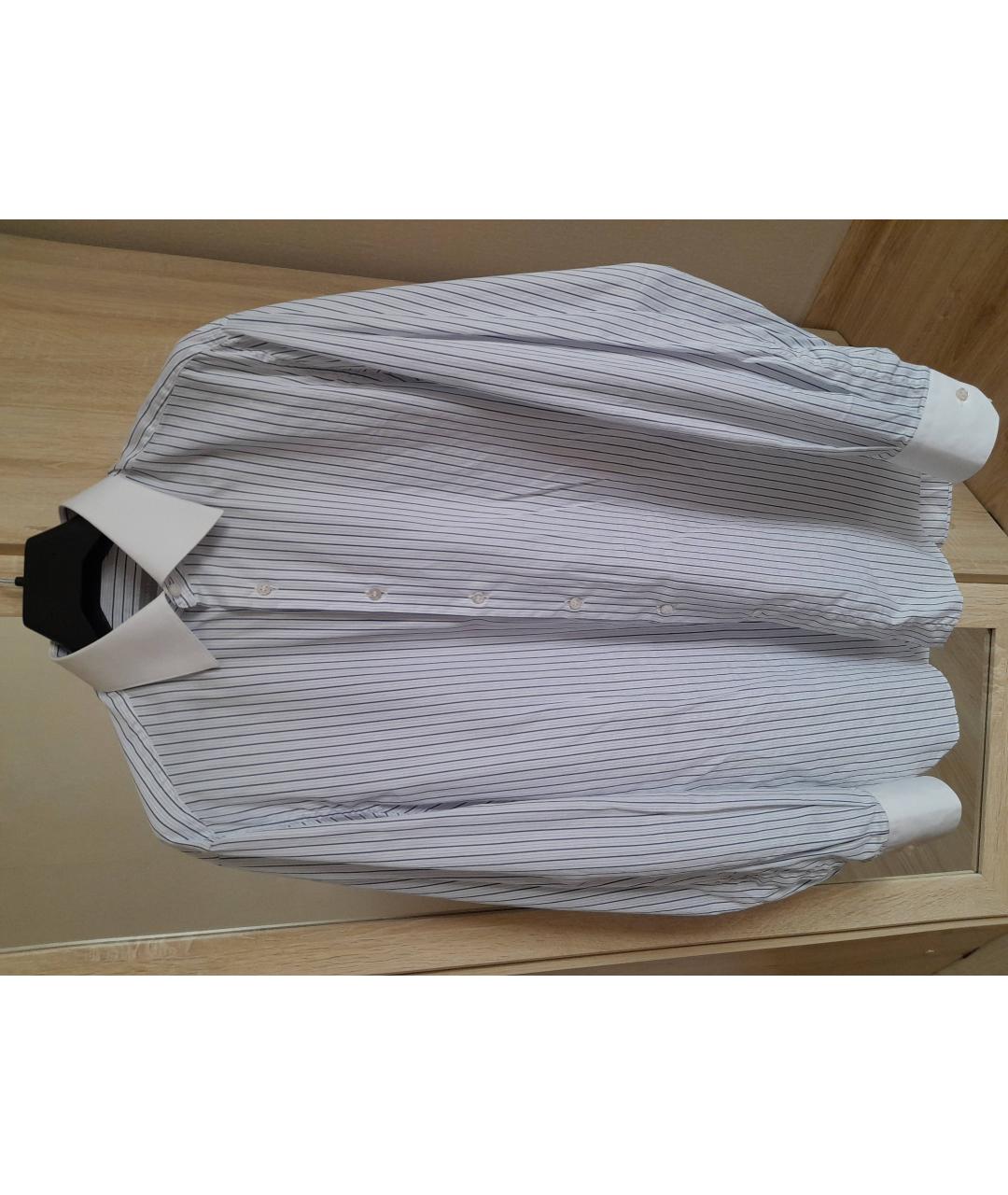 STEFANO RICCI Белая хлопковая классическая рубашка, фото 8