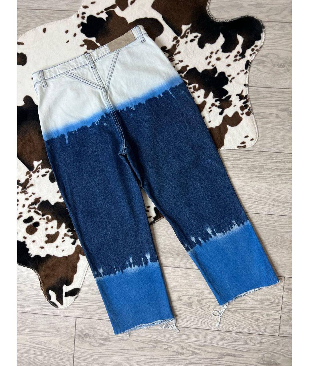 ALBERTA FERRETTI Мульти хлопковые прямые джинсы, фото 2