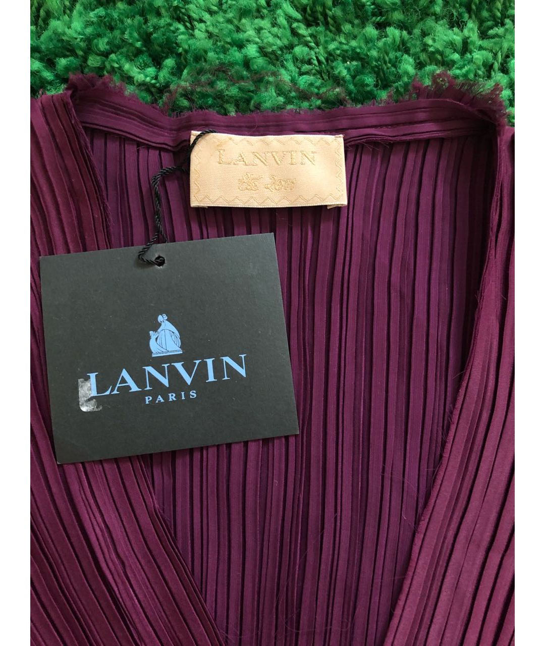 LANVIN Фиолетовая полиэстеровая рубашка, фото 3