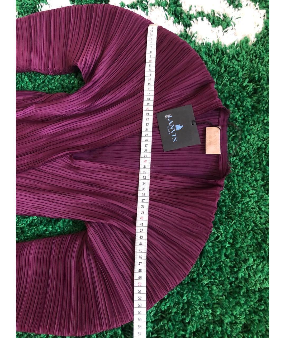 LANVIN Фиолетовая полиэстеровая рубашка, фото 5
