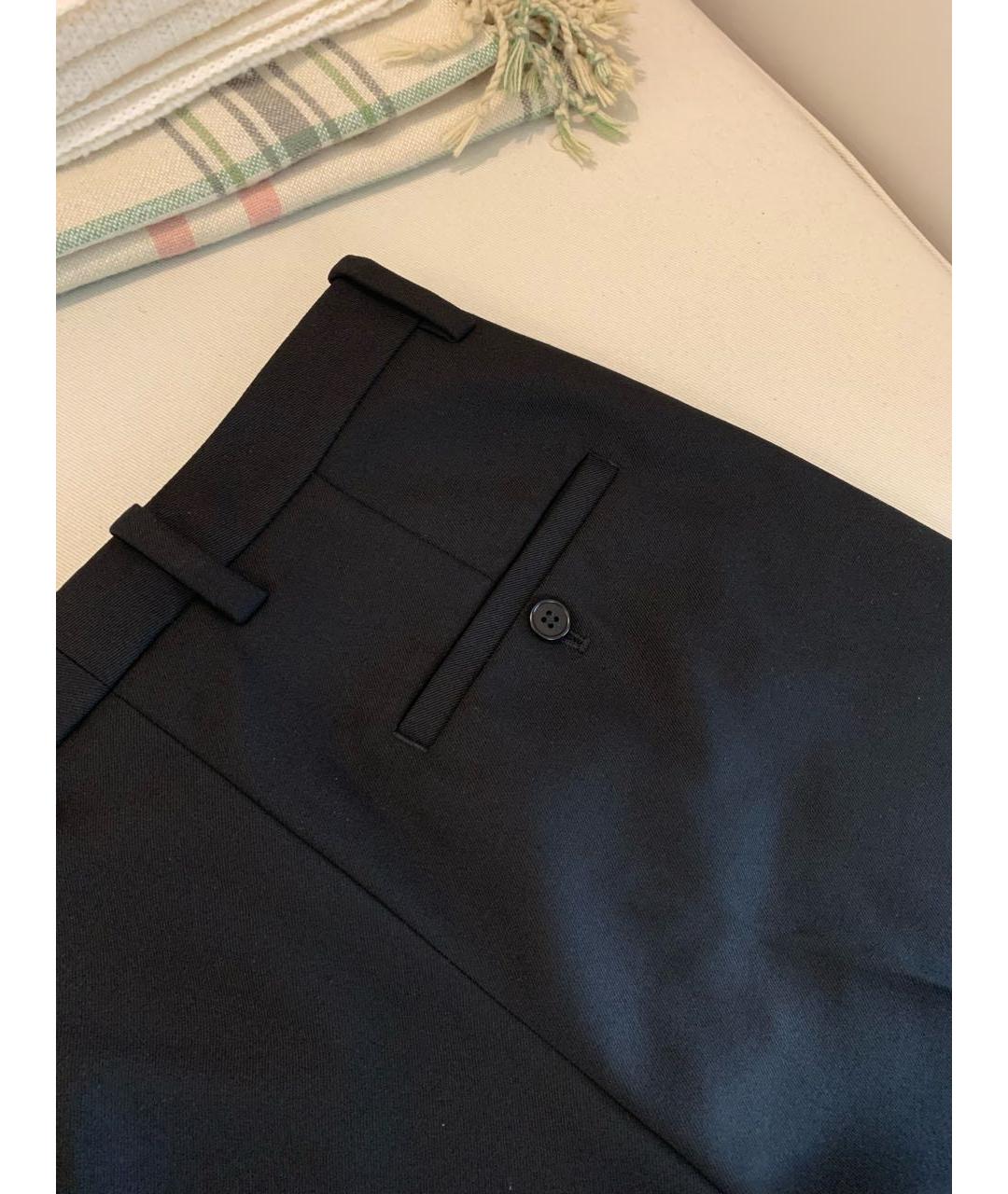 3.1 PHILLIP LIM Черные шерстяные брюки узкие, фото 5