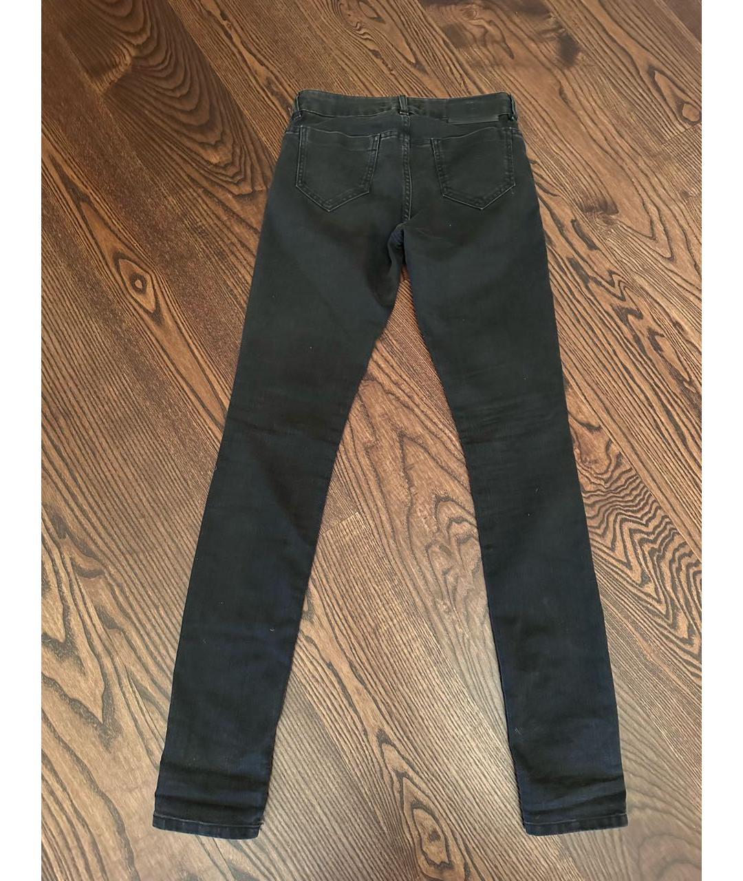 PIERRE BALMAIN Черные хлопко-эластановые джинсы слим, фото 4