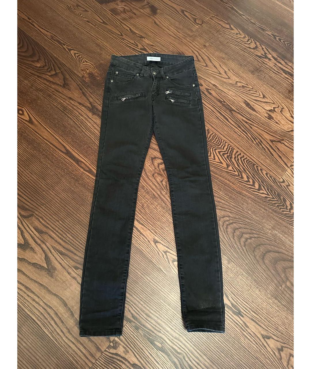 PIERRE BALMAIN Черные хлопко-эластановые джинсы слим, фото 6
